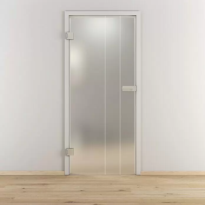 Diamond Doors Glasdrehtür 595 - 709 x 1.972 mm, DIN Anschlag: Links, Milchglas - Stimmungsaufnahme