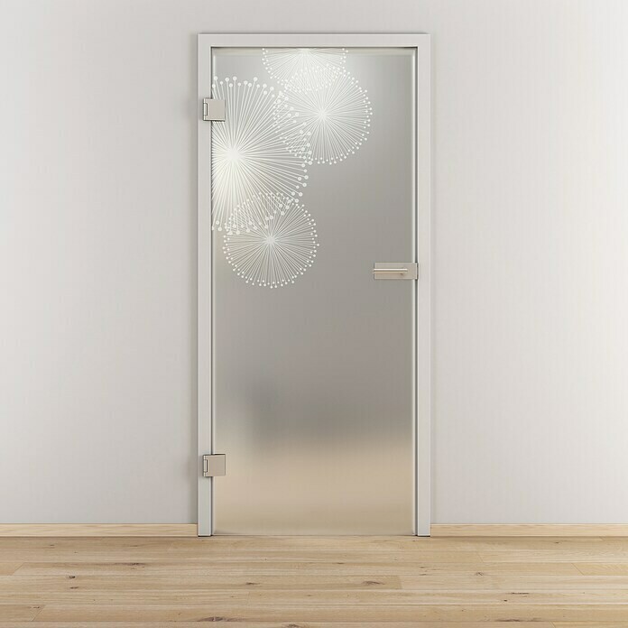 Diamond Doors Glasdrehtür 507 (709 x 1.972 mm, DIN Anschlag: Links, Milchglas) | BAUHAUS