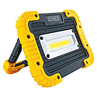 Schwaiger Mobiler LED-Strahler Works4You (Batteriebetrieben, 10 W, L x B x H: 175 x 45 x 130 mm, IPX4)