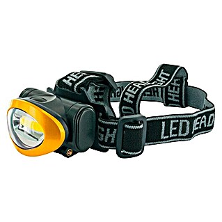 Schwaiger Stirnlampe Works4You (Gelb/Schwarz, Batteriebetrieben, LED, 60 lm - 120 lm, Kunststoff)