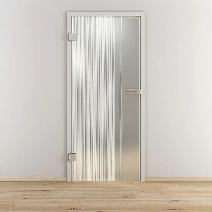 Diamond Doors Glasdrehtür 584 - 959 x 1.972 mm, DIN Anschlag: Links, Milchglas - Stimmungsaufnahme