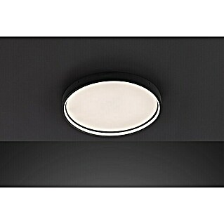 WOFI Deckenleuchte rund Dubai (27,5 W, Ø x H: 45 x 4,5 cm, Schwarz)