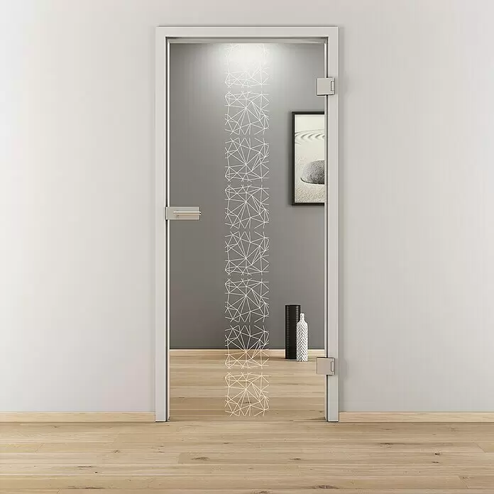 Diamond Doors Glasdrehtür 504 - 834 x 1.972 mm, DIN Anschlag: Rechts, Klarglas - Stimmungsaufnahme
