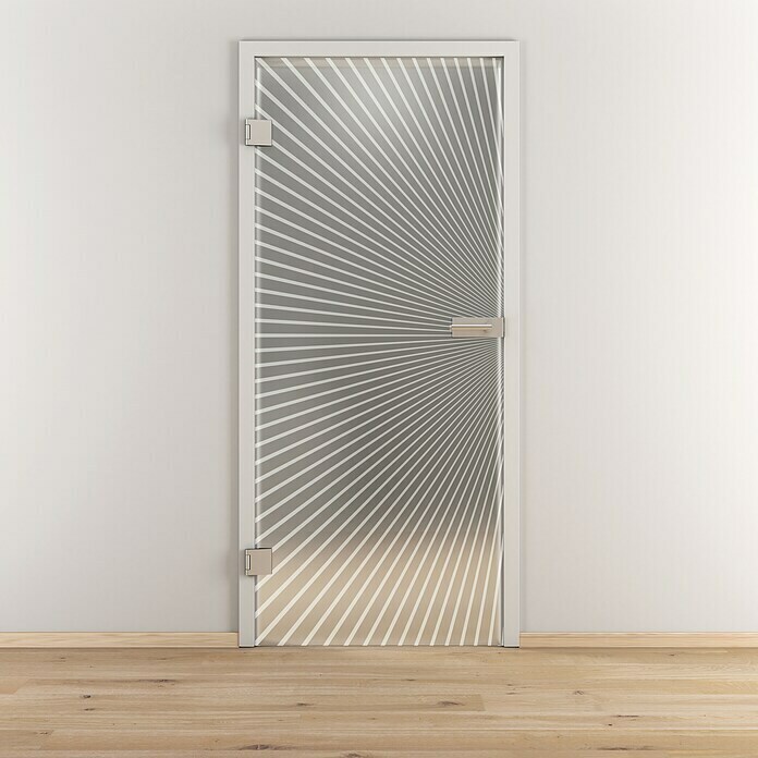 Diamond Doors Glasdrehtür 612 (959 x 1.972 mm, DIN Anschlag: Links, Milchglas) | BAUHAUS