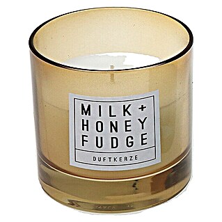 Duftkerze (Im Glas, Milk und Honeyfudge, Ø x H: 8,8 x 9,3 cm)