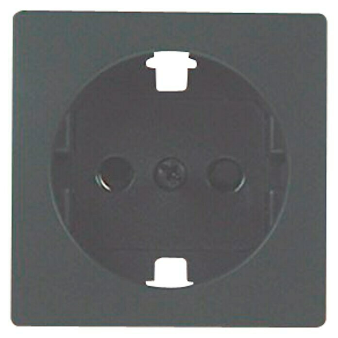 Simon 82 Tapa para mecanismo de enchufe  (Grafito, Plástico, IP20, En pared)