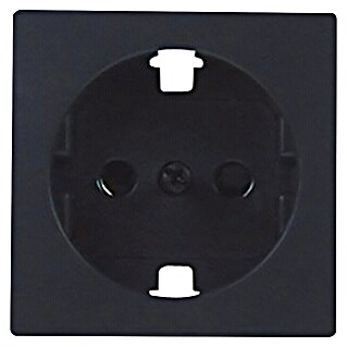 Simon 82 Tapa para mecanismo enchufe 2 P+TT (Grafito, Plástico)
