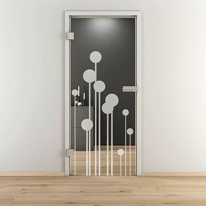 Diamond Doors Glasdrehtür 611 - 709 x 1.972 mm, DIN Anschlag: Links, Klarglas - Stimmungsaufnahme