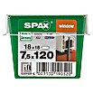 SPAX RAHMENANKER M.KAPP.7,5X120 JE18 /