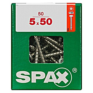 Spax T-Star plus Universalschraube (Ø x L: 5 x 50 mm, Vollgewinde, 50 Stk.)