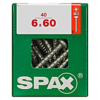 Spax T-Star plus Universalschraube (Ø x L: 6 x 60 mm, Vollgewinde, 40 Stk.)