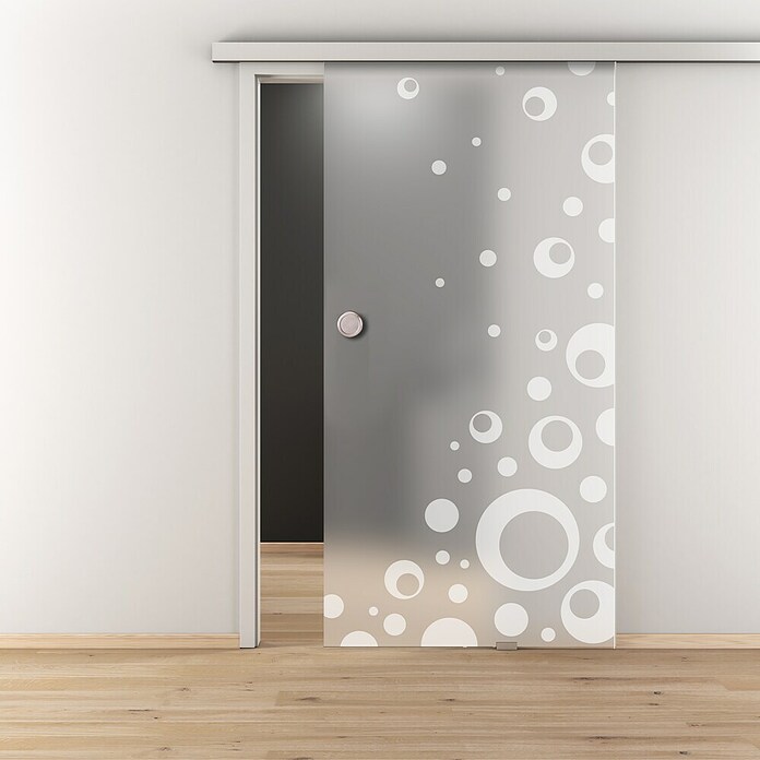Diamond Doors Glasschiebetür 506 (935 x 2 058 mm, Einscheibensicherheitsglas (ESG), Milchglas) | BAUHAUS