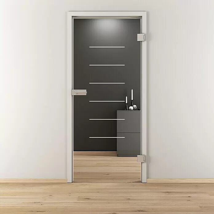 Diamond Doors Glasdrehtür 631 - 959 x 1.972 mm, DIN Anschlag: Rechts, Klarglas - Stimmungsaufnahme