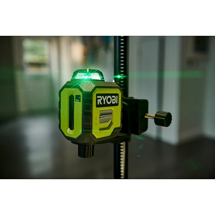 Ryobi ONE+ Kreuzlinienlaser 360° RB360GLLMax. Arbeitsbereich: 25 m Use Shot