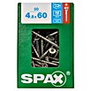Spax T-Star plus Senkkopfschraube Rostfrei (Ø x L: 4,5 x 60 mm, Edelstahl rostfrei A2, 50 Stk., Teilgewinde) | BAUHAUS
