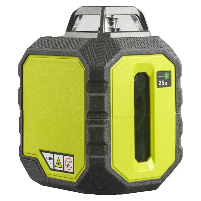 Ryobi ONE+ Kreuzlinienlaser 360° RB360GLLMax. Arbeitsbereich: 25 m Diagonal View