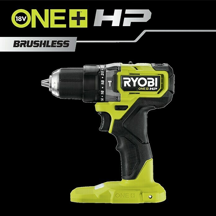 Ryobi ONE+HP Akku-Schlagbohrschrauber RPD18C-242S (18 V, 2 Akkus, 2 Ah - 4 Ah, 54 Nm) | BAUHAUS