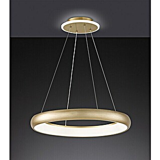 WOFI Poona LED-Pendelleuchte (39 W, L x B x H: 60 x 60 x 150 cm, Gold, Warmweiß)