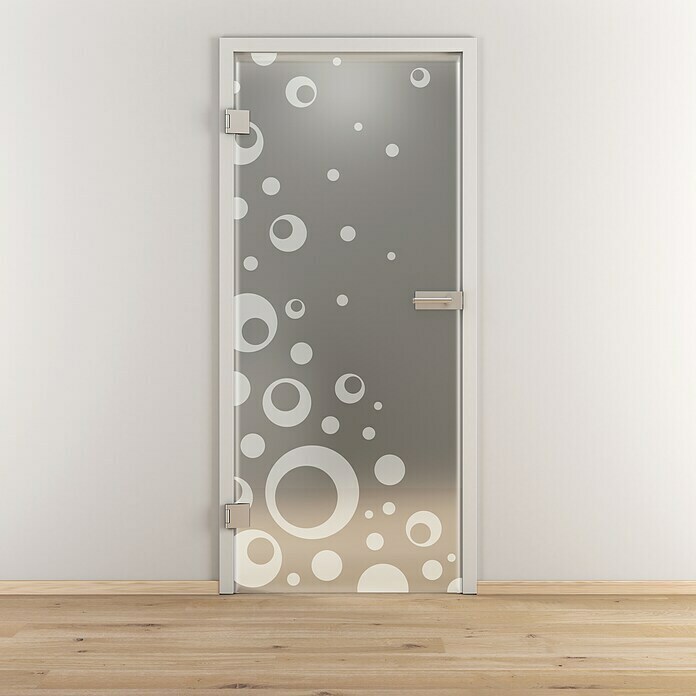 Diamond Doors Glasdrehtür 506 (959 x 1.972 mm, DIN Anschlag: Links, Milchglas) | BAUHAUS