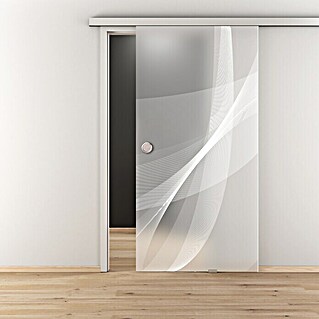 Diamond Doors Glasschiebetür 635 (935 x 2.058 mm, Einscheibensicherheitsglas (ESG), Mattglas)