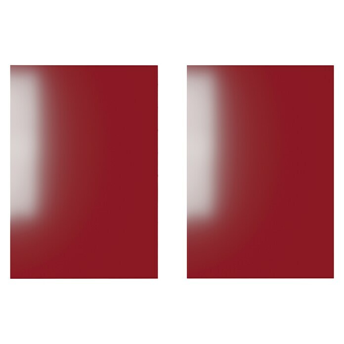 Top Elba Frontal mueble cocina (An x Al: 59,7 x 17,3 cm, Rojo brillo, 2 ud.) | BAUHAUS