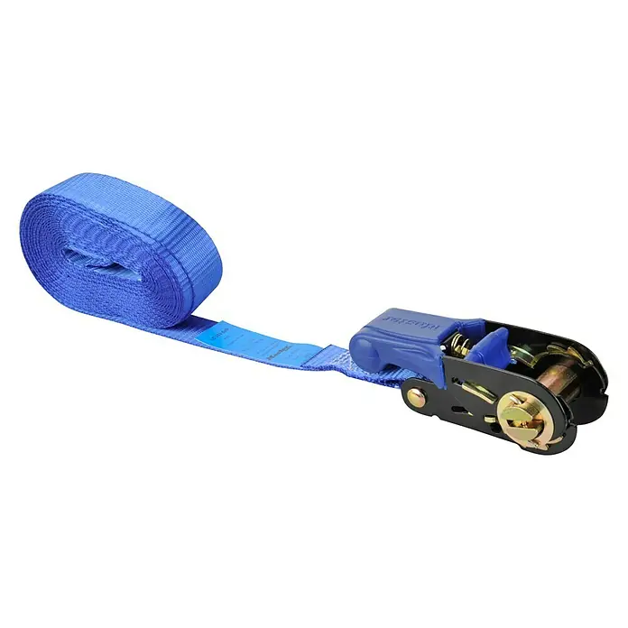 MasterLock Zurrgurt Eco - 5 m x 25 mm, 300 kg, Blau - Blaues Ratschenband zur Ladungssicherung, ideal für den Transport. Das robuste Band sorgt für sicheren Halt und ist einfach in der Anwendung.