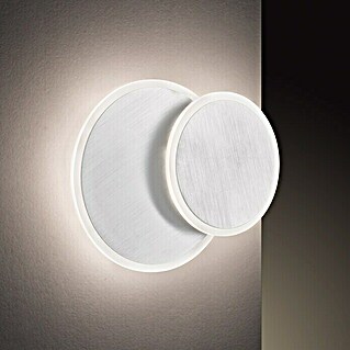 WOFI Sutter LED-Wandleuchte (10,5 W, Aluminium-gebürstet, Warmweiß)