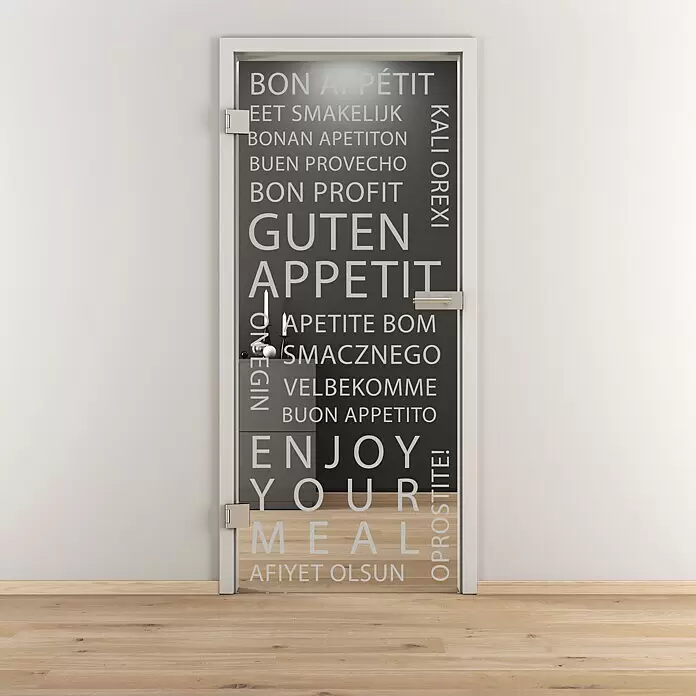 Diamond Doors Glasdrehtür 625 - 959 x 1.972 mm, DIN Anschlag: Links, Klarglas - Stimmungsaufnahme