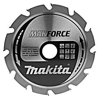 Makita Cirkelzaagblad Hout (190 mm, 12 st.)