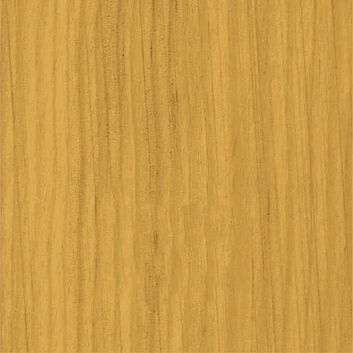 Bondex Holzlasur für Außen - Eiche Hell, 6,5 l, Seidenmatt - Nahaufnahme einer Holzoberfläche mit feiner Maserung in warmen Gelb- und Brauntönen. Ideal für Möbel- und Innendesign-Visualisierungen.