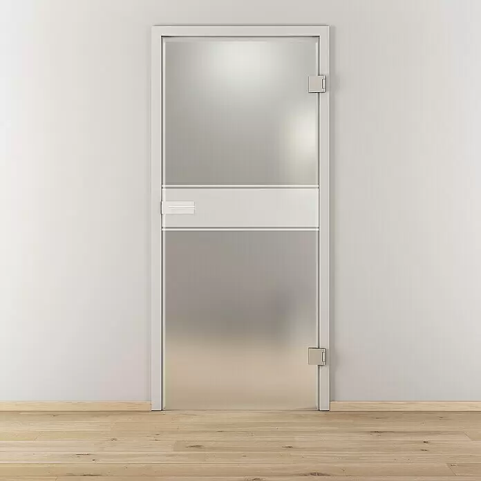 Diamond Doors Glasdrehtür 593 - 834 x 1.972 mm, DIN Anschlag: Rechts, Milchglas - Stimmungsaufnahme