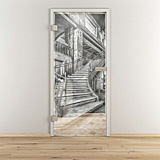 Diamond Doors Glasdrehtür 616 (834 x 1.972 mm, DIN Anschlag: Links, Einscheibensicherheitsglas (ESG))