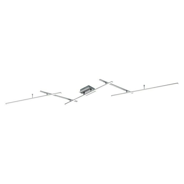 Trio Leuchten LED-Deckenleuchte Arvin22 W, L x B x H: 50 x 24,5 x 8,5 cm, Nickel-matt, RGBW View From Below