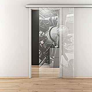 Diamond Doors Glasschiebetür 619 (935 x 2 058 mm, Einscheibensicherheitsglas (ESG), Klarglas)