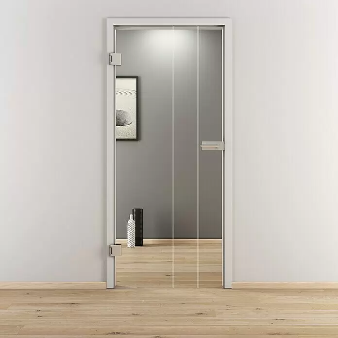 Diamond Doors Glasdrehtür 595 - 709 x 1.972 mm, DIN Anschlag: Links, Klarglas - Stimmungsaufnahme