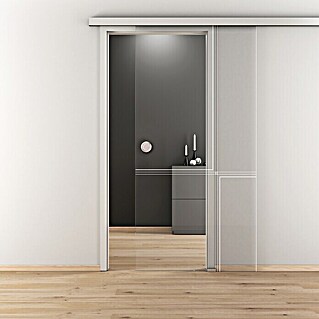 Diamond Doors Glasschiebetür 610 (935 x 2.058 mm, Einscheibensicherheitsglas (ESG), Klarglas)