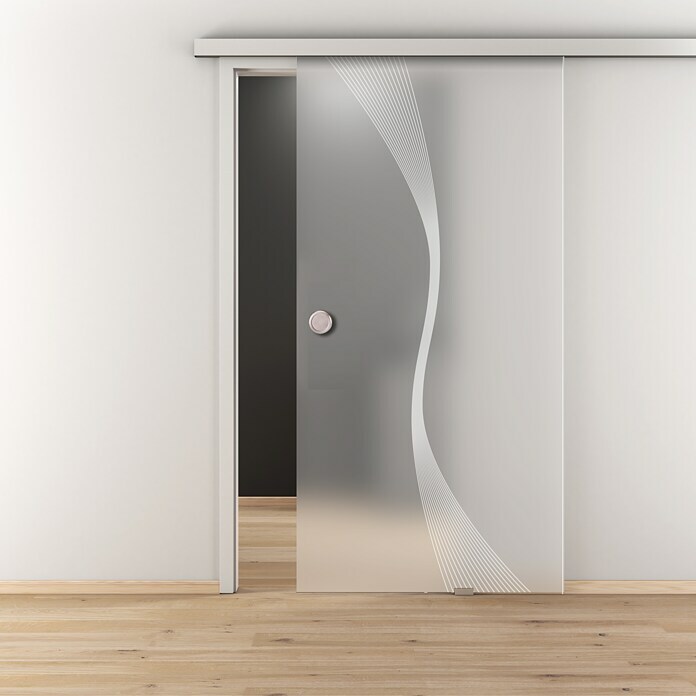 Diamond Doors Glasschiebetür 583 (935 x 2 058 mm, Einscheibensicherheitsglas (ESG), Milchglas) | BAUHAUS