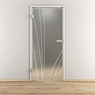 Diamond Doors Glasdrehtür 559 (709 x 1.972 mm, DIN Anschlag: Links, Milchglas)