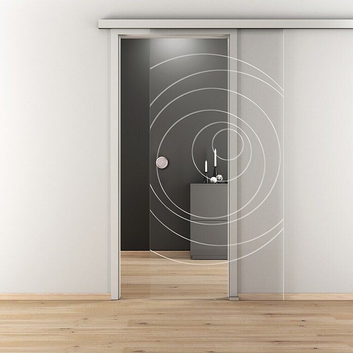 Diamond Doors Glasschiebetür 585 (935 x 2 058 mm, Einscheibensicherheitsglas (ESG), Klarglas) | BAUHAUS