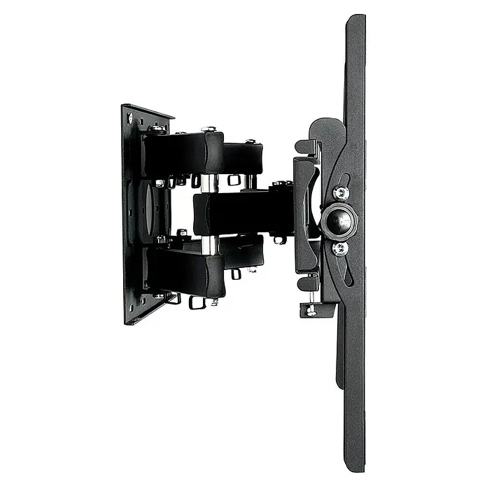 Luceco Soporte para televisor LNRFM600XL-RO - Norma Vesa 600x400, 40 kg - Soporte de pared giratorio para TV de metal negro con brazos articulados robustos para una flexibilidad y ángulos de visión óptimos.