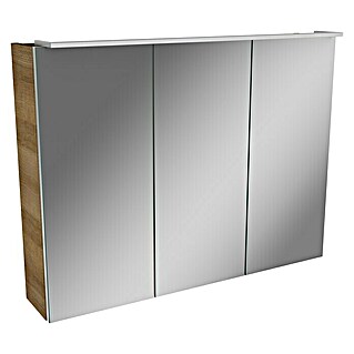 Camargue Stella LED-Spiegelschrank (B x H: 80 x 68,4 cm, Mit Beleuchtung, Holz, Berg Eiche)