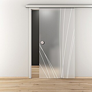 Diamond Doors Glasschiebetür 559 (935 x 2.058 mm, Einscheibensicherheitsglas (ESG), Mattglas)