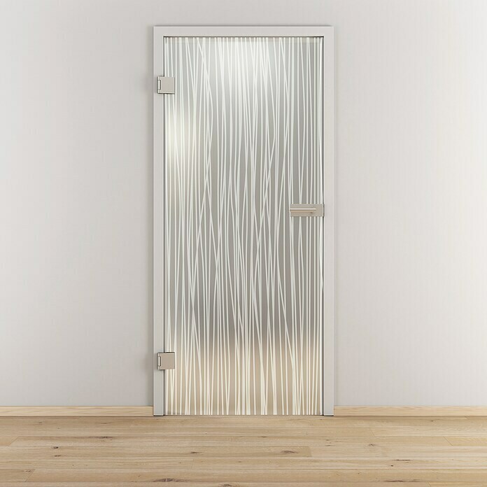 Diamond Doors Glasdrehtür 551 (959 x 1.972 mm, DIN Anschlag: Links, Milchglas) | BAUHAUS