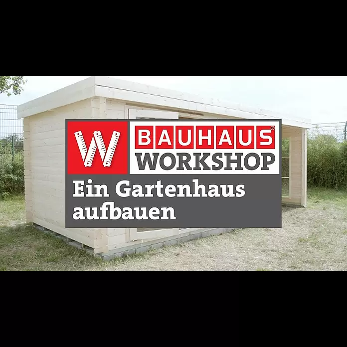 Weka wekaLine Gerätehaus Gr. 3 - 320 x 329 cm, Holz, Anthrazit, Weiß - Holz-Gartenhaus aufbauen [Anleitung] | BAUHAUS Workshop