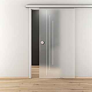 Diamond Doors Glasschiebetür 596 (935 x 2 058 mm, Einscheibensicherheitsglas (ESG), Milchglas)
