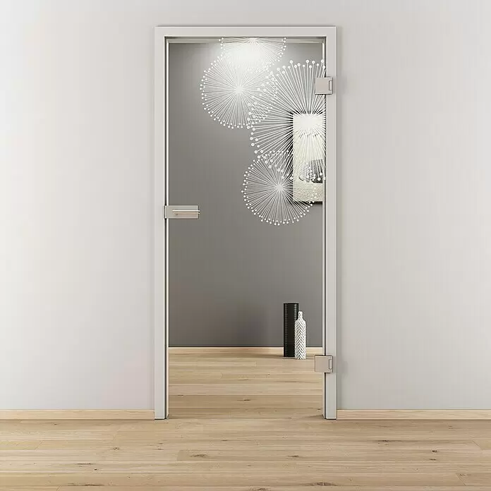 Diamond Doors Glasdrehtür 507 - 959 x 1.972 mm, DIN Anschlag: Rechts, Einscheibensicherheitsglas (ESG) - Stimmungsaufnahme