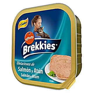 Affinity Brekkies Comida húmeda para gatos (100 g, Salmón y atún)