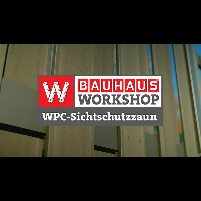 Plus Sichtschutzelement TokyoB x H: 180 x 90 cm, Holz, Schwarz - BAUHAUS Workshop - WPC-Sichtschutzzaun aufstellen