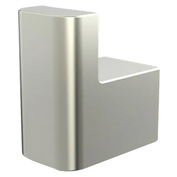 Lenz Pearl Handtuchhaken - Nickel, Matt - Moderne, gebürstete Nickel Handtuchhaken zur Wandmontage. Ideal für Bad oder Küche. Praktisch und stilvoll.