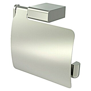 Lenz Pearl Toilettenpapierhalter (Mit Deckel, Nickel, Matt)